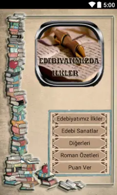 TYT ve AYT İçin Edebiyatımızda İlkler android App screenshot 2